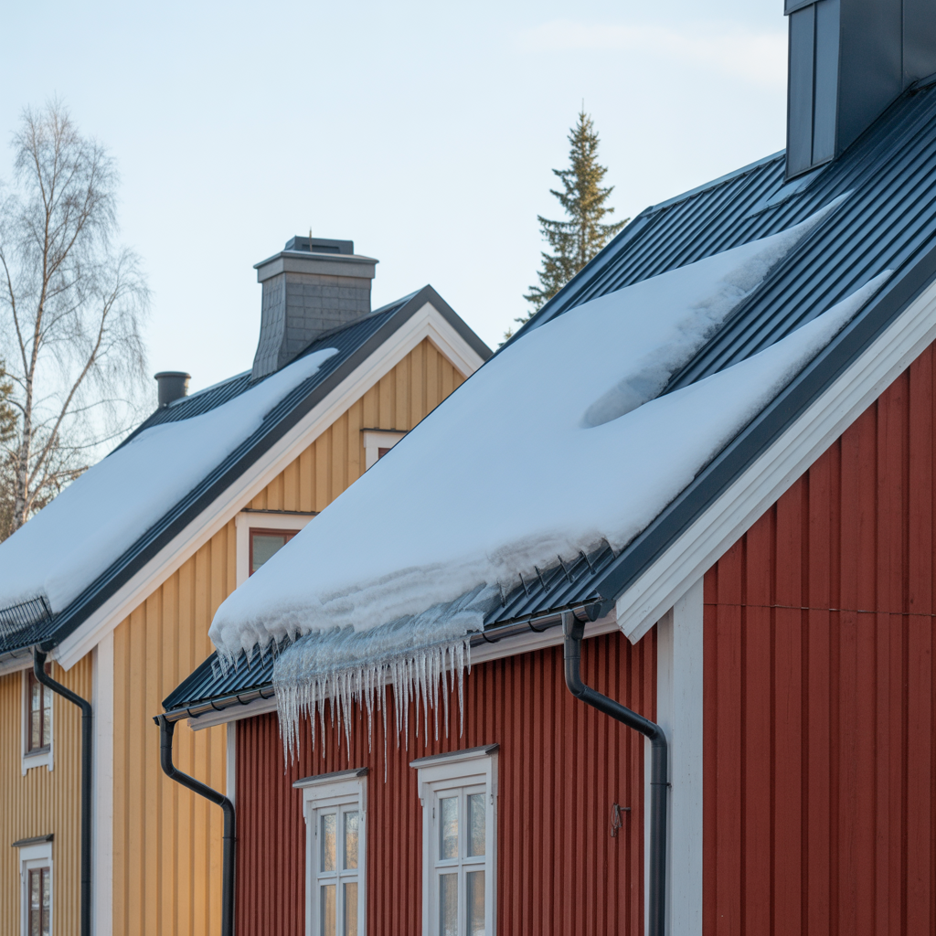 forebygg isdammar pa tak orsaker och atgarder