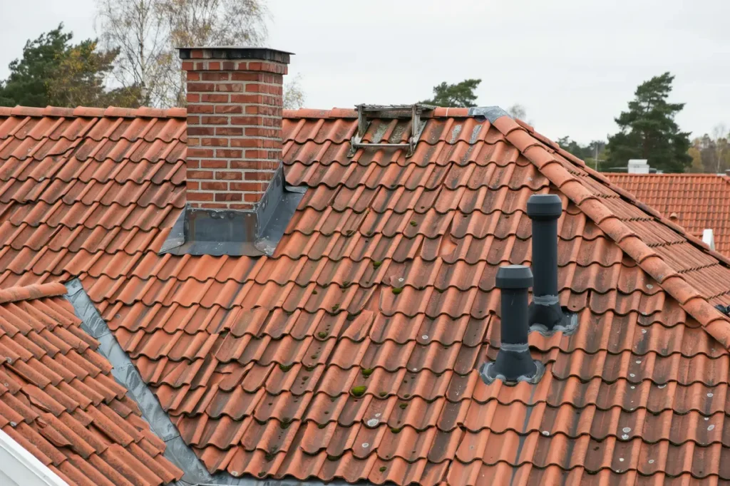 vanliga fel vid takgenomf ringar s skyddar du villataket runt skorsten ventilationsr r och antennf sten