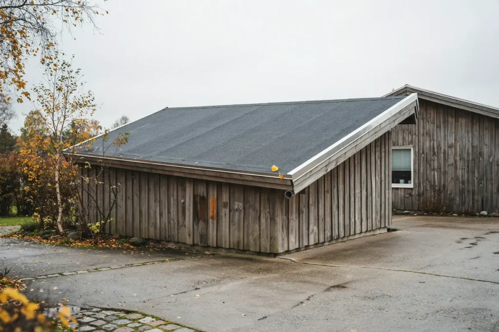 ny asfaltspapp p garagetak vad b r du t nka p